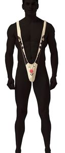 Men's Mankini Reindeer Thong underwear with bells 🔔 🔔